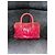 Miu Miu Borsa in pelle arricciata Rosso - vista 4