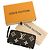 Louis Vuitton Monogram Empreinte Bicolor Zippy Wallet Black Beige