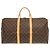Borsa Boston Keepall 50 Monogram Louis Vuitton Marrone Monogramma - vista 2
