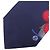Cravatta So Vivienne di Louis Vuitton Rosso Blu navy - vista 7