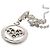 Bulgari Collana Tondo Heart in oro bianco Bvlgari D'oro - vista 8