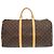 Borsa Boston Keepall 50 Monogram Louis Vuitton Marrone Monogramma - vista 2