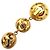 Orecchini a Clip Triplo Drop Gripoix Vintage Coco Mark di Chanel D'oro - vista 2