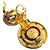 Orecchini a Clip Triplo Drop Gripoix Vintage Coco Mark di Chanel D'oro - vista 4