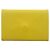 Tarjetero Calvi en cabra Hermès Amarillo
