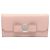 Cartera larga bi-fold Vara Ribbon de Salvatore Ferragamo Rosa