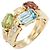 Anello Prezioso Bvlgari Bulgari Allegra Blu D'oro Verde Porpora