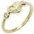 Anello a forma di cuore Tiffany & Co. in oro giallo con diamante D'oro