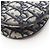 Borsa a mano mini oblique jacquard Dior Saddle di Christian Dior a 2 vie Beige Blu navy - vista 6
