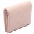 Billetera bi-fold pequeña Matelassé de Chanel Rosa - vista 2