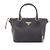 Borsa a mano Prada nera in pelle e tela Nero