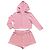 Completo lounge LoveShackFancy x PINK con cappuccio e shorts, Rosa, L - vista 2