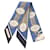 Silk In Sciarpa Profilo Lift Twilly Hermès Multicolore Blu navy Seta