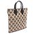 Borsa Tote Anagram Loewe Nero Beige - vista 2