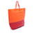 Céline Celine Horizontale Cabas Tasche Rot Orange  - Ansicht 2