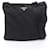 Borsa a Spalla in Nylon e Pelle Nera Prada Nero
