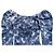 LoveShackFancy Cedria Mini-Kleid Tie-Dye Marineblau - Ansicht 4