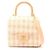 Borsa a spalla a due manici Chanel Matelassé Rosa Bianco