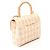 Borsa a spalla a due manici Chanel Matelassé Rosa Bianco - vista 2