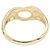Elsa Peretti Anello a fascia Open Heart in oro giallo 18K di Tiffany & Co. D'oro - vista 3