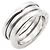 Bulgari Bvlgari B-Zero1 3-Band Ring Silber