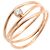 Anello in diamante Wave a 3 file in oro rosa 18K di Tiffany & Co. D'oro