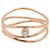 Anello in diamante Wave a 3 file in oro rosa 18K di Tiffany & Co. D'oro - vista 2