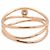 Anello in diamante Wave a 3 file in oro rosa 18K di Tiffany & Co. D'oro - vista 3