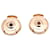 Boucles d'oreilles Stud Ex-Libris TPM en or rose 18K de Hermès Doré  - vue 5