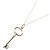 Collana a forma di chiave ovale Tiffany & Co. in oro rosa 18K D'oro