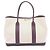 Bolsa Tote PM Garden Party da Hermès Bege Roxo