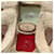 Spilla Farfalla Coco Mark di Chanel Bianco Rosso D'oro  - vista 3