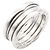 Bulgari Anello Bvlgari B-zero1 3 bande in oro bianco 18K Argento