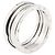 Bulgari Anello Bvlgari B-zero1 3 bande in oro bianco 18K Argento - vista 3