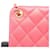 Borsa a Spalla Chanel Matelassé Coco Mark Rosa - vista 7