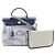 Hermès Hermes Herbag Zip PM 2-Way Handbag Brown Blue Cream