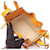 Borsa Hammock Mini Loewe con coulisse Arancione  - vista 3