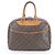 Sac tote en cuir Monogram Deauville Louis Vuitton Marron