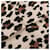 Sciarpa in seta con stampa leopardata Hermès Marrone Beige - vista 5