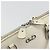 Borsa a mano Gancini in pelle bianca e argento di Salvatore Ferragamo Auth bs34555 Bianco - vista 16