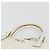Borsa a mano Gancini in pelle bianca e argento di Salvatore Ferragamo Auth bs34555 Bianco - vista 8
