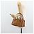 Borsa Boston MCM Logogram Vicetos PVC Marrone Oro Auth 178073A D'oro - vista 23