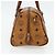 Borsa Boston MCM Logogram Vicetos PVC Marrone Oro Auth 178073A D'oro - vista 4