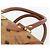 Borsa Boston MCM Logogram Vicetos PVC Marrone Oro Auth 178073A D'oro - vista 8