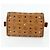 Borsa Boston MCM Logogram Vicetos PVC Marrone Oro Auth 178073A D'oro - vista 9