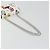 Borsa a spalla con catena Vivienne Westwood in pelle bianca e argento Auth 177327A Bianco - vista 7