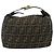 Bolso de mano de lona Zucca FENDI negro y marrón Auth bs34936 Castaño - vista 2