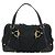 Borsa a mano in tela GG Gucci Nera Oro 211967 Auth 177510V Nero D'oro - vista 2