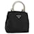 PRADA Borsa a mano con catena in nylon nero e oro Auth bs34582 D'oro
