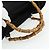 Borsa a mano in nylon nero e argento Gucci Bamboo 002 2854 0412 5 Auth bs34591 - vista 7